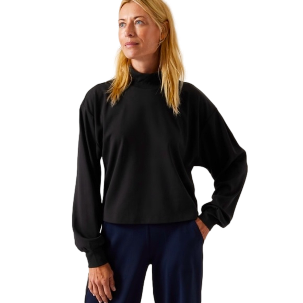🌿Athleta Venice sweatshirt, NWT, black. Size S🌿